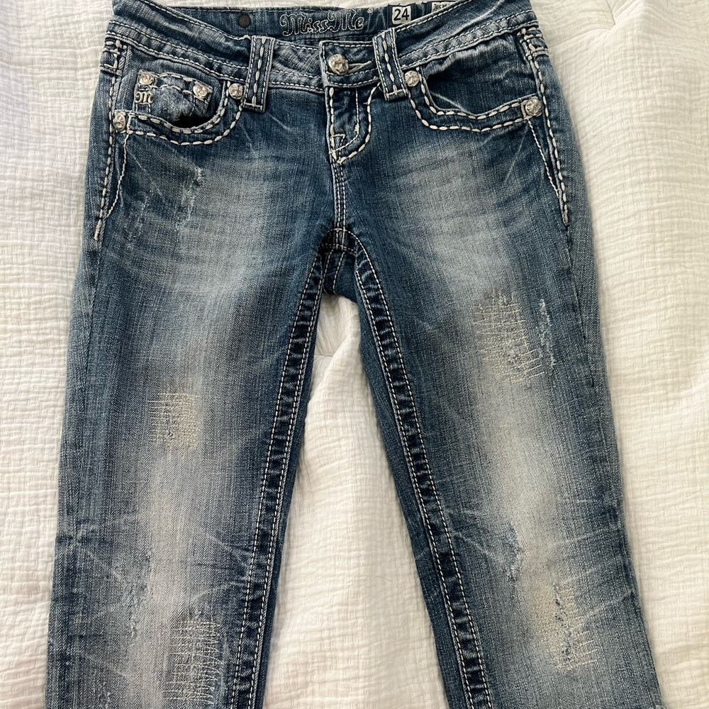 Womens Miss Me Cropped Jeans size 24